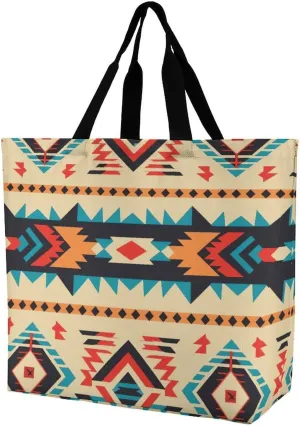Native American Handbags Lightweight Travel Shoulder Bag Portable Cute Shopping Beach Market Bag for Men Women Hiking Yoga Gym Swimming Travel Holiday Gift