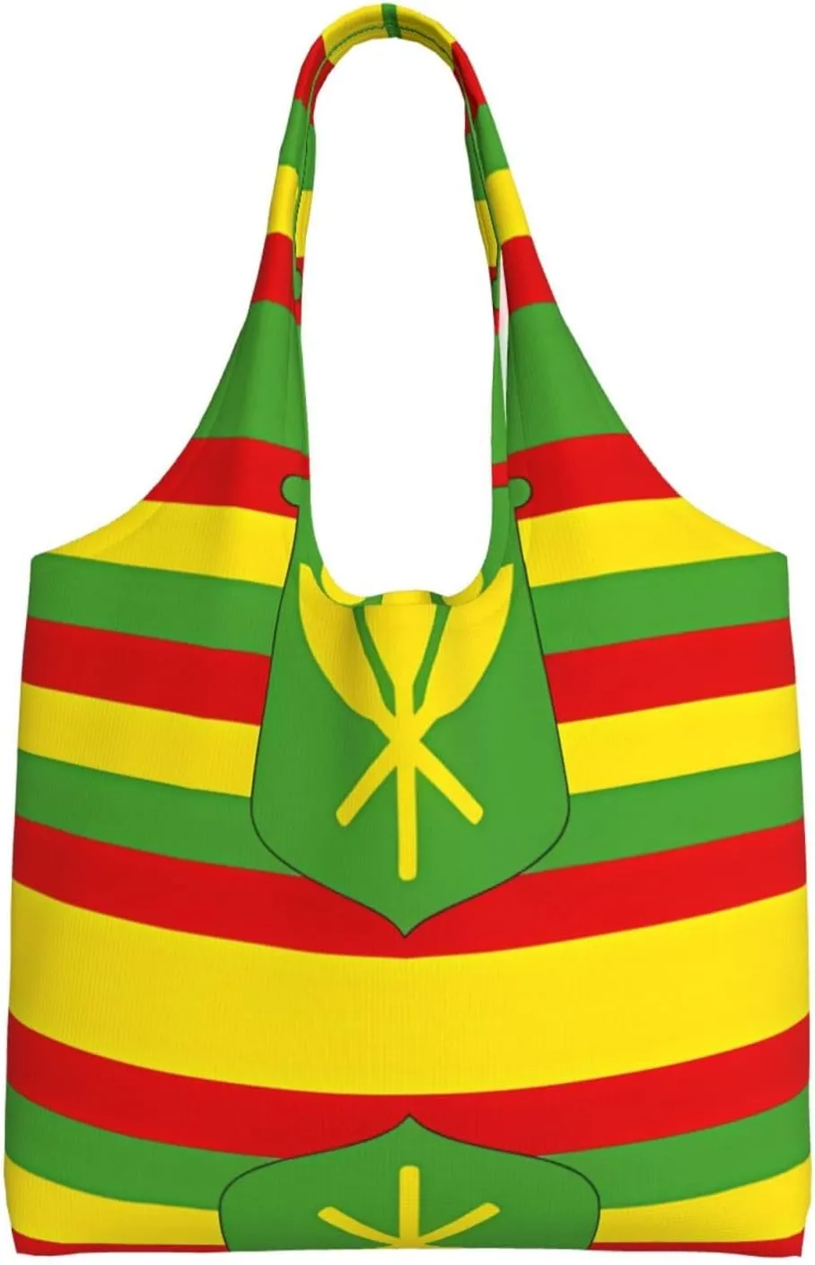 Native Hawaiian Flag Printed Shoulder Bag - Suitable for sturdy canvas bags, shopping bags