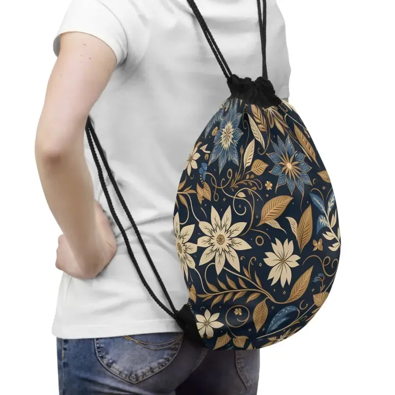 Navy Blue Outdoor Drawstring Bag for Bold Explorers