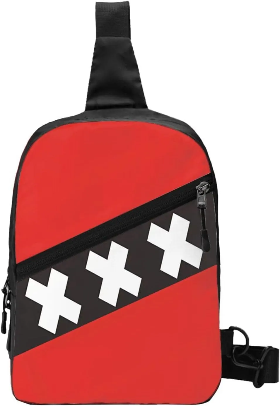 Netherlands Holland Flag Packable Crossbody Bag Portable Sling Bags Foldable Travel Daypack Reusable Sports Shoulder Backpack Diagonally Chest Bag for Workout