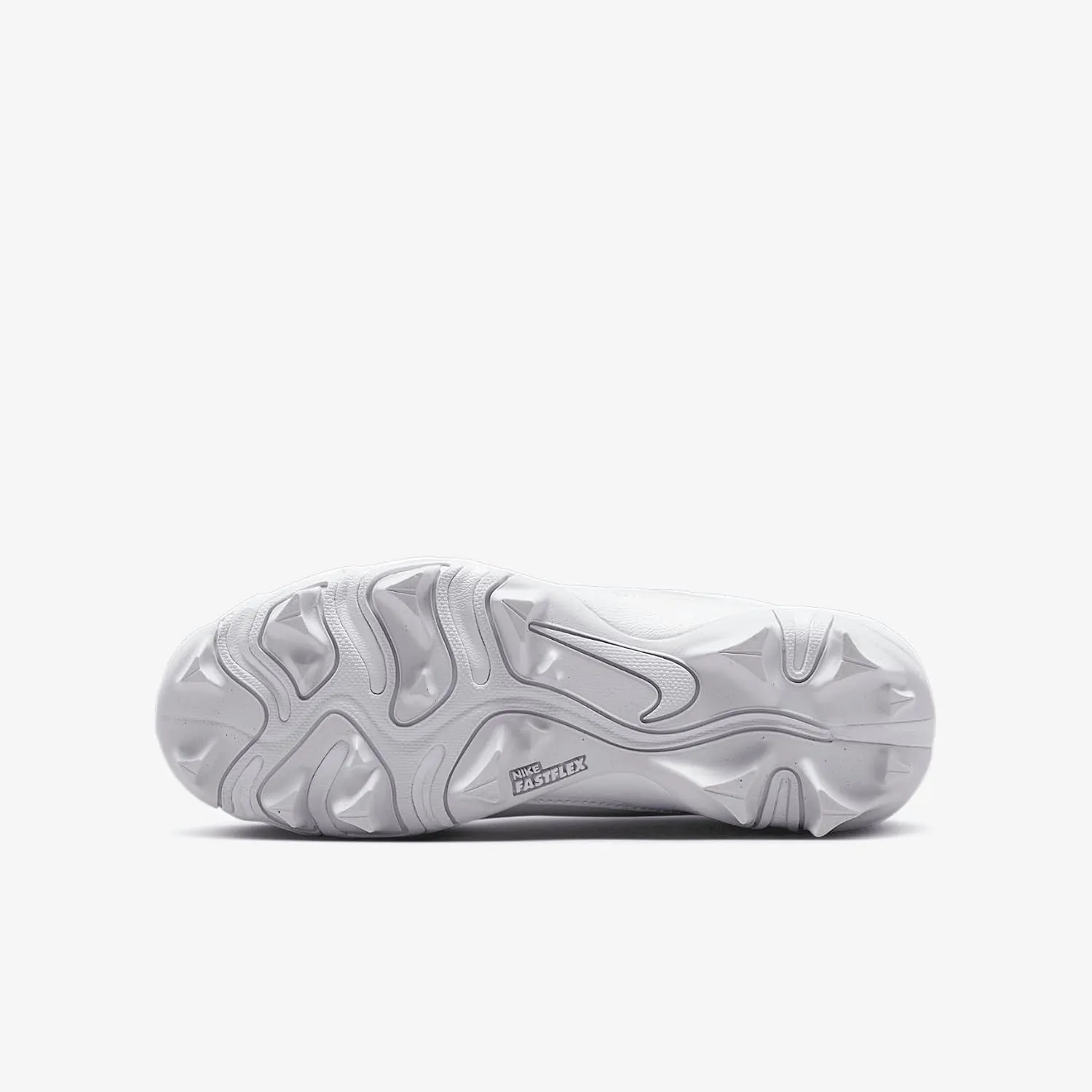 Nike Alpha Menace 4 Shark Big Kids' Football Cleats (FQ4012-101, White/Metallic Silver)