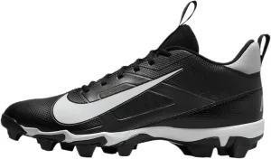 Nike Alpha Menace 4 Shark Football Cleats (FN0028-001, Black/Light Smoke Grey/Metallic Silver/White)