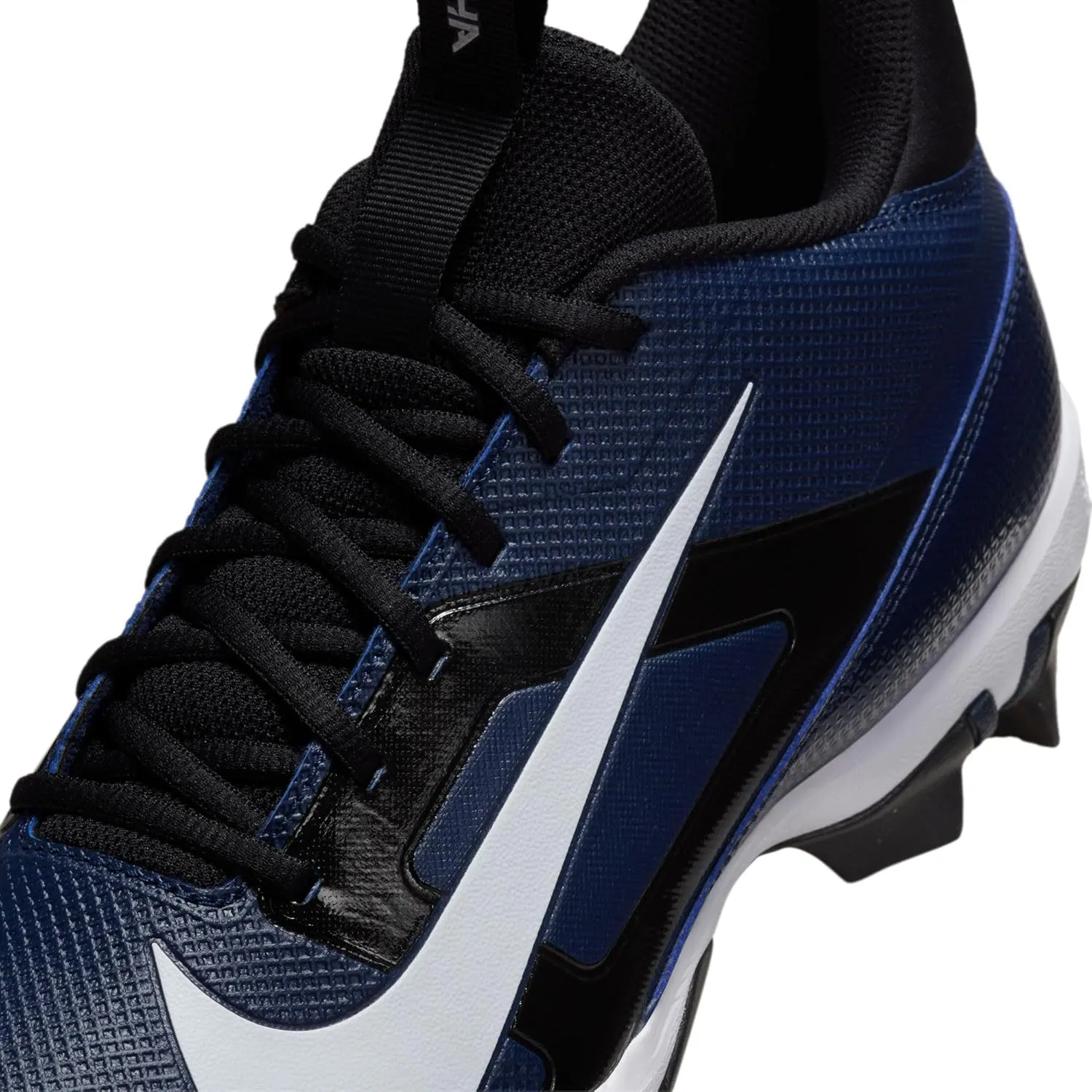 Nike Alpha Menace 4 Shark Football Cleats (FN0028-100, White/Metallic Silver/Photon Dust/Black)