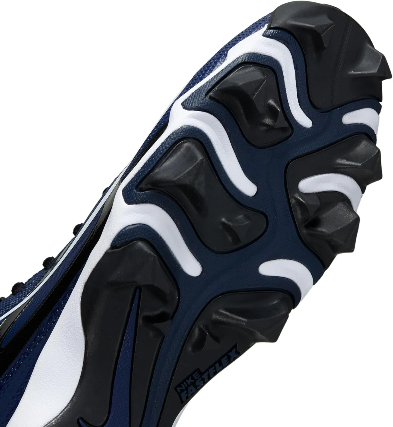 Nike Alpha Menace 4 Shark Football Cleats (FN0028-100, White/Metallic Silver/Photon Dust/Black)