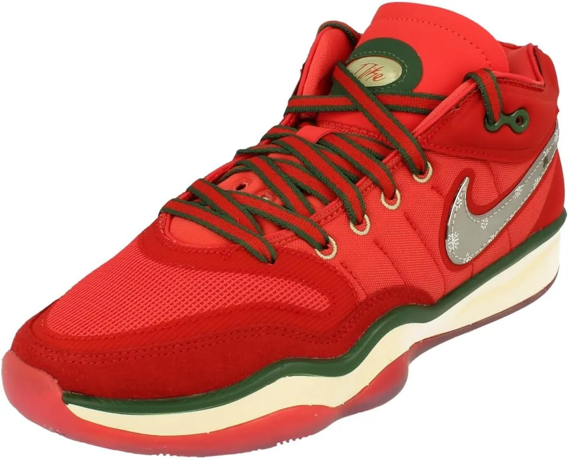 Nike G.T. Hustle 2 Men's Basketball Shoes (DJ9405-601, Track Red/Mystic Red/Fir/Metallic Silver) Size 8.5