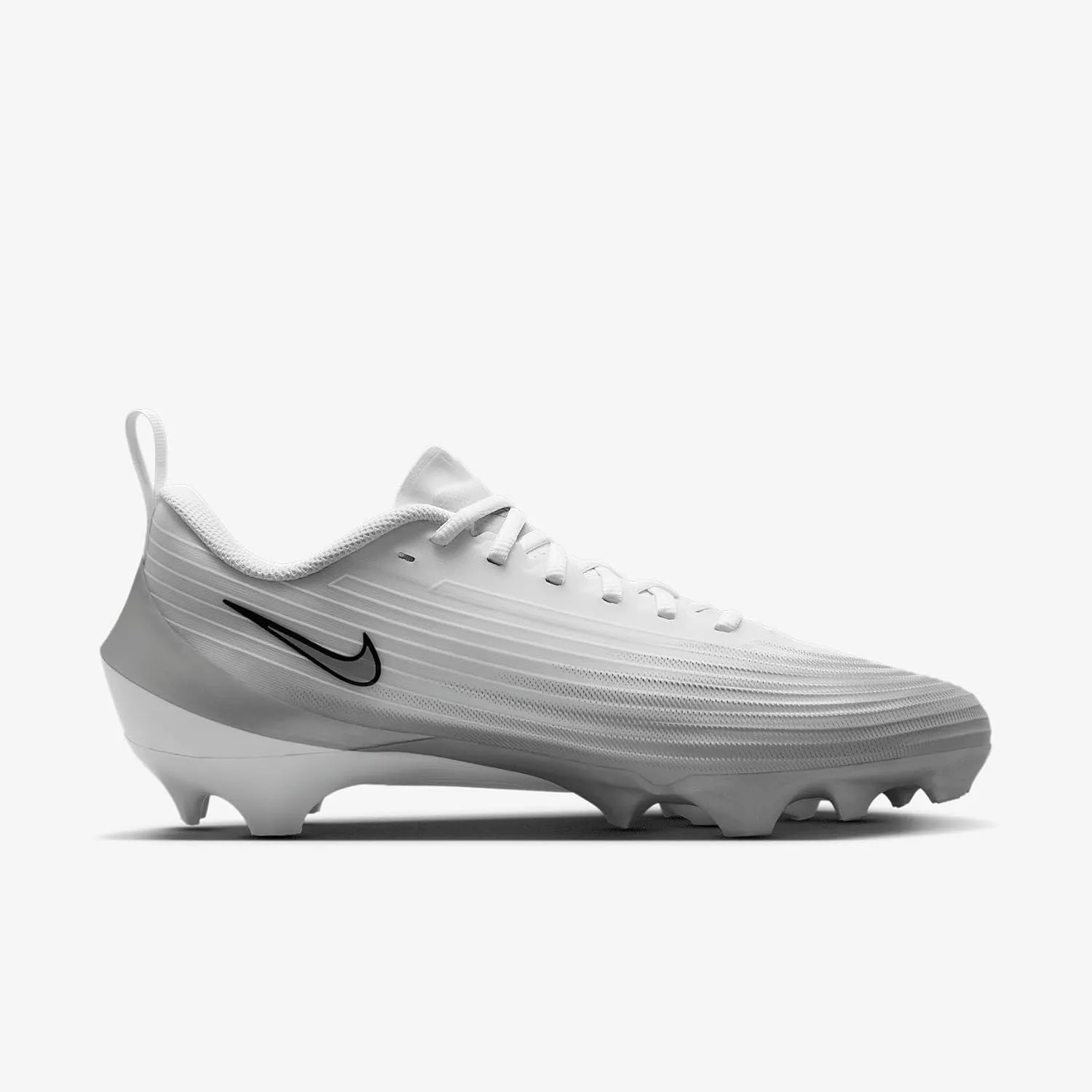Nike Vapor Speed 3 Football Cleats (FB3303-100, White/Summit White/Wolf Grey/Metallic Silver) Size 13