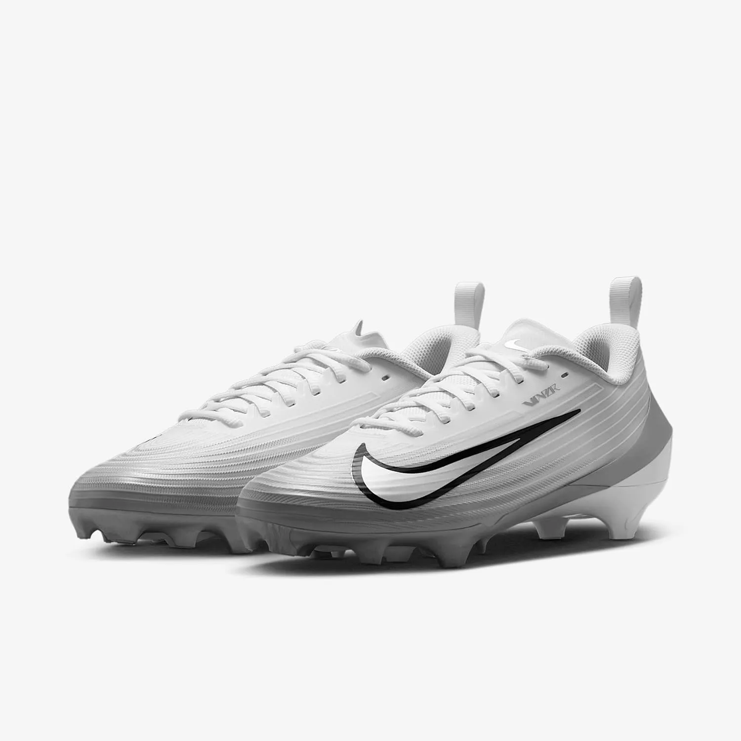 Nike Vapor Speed 3 Football Cleats (FB3303-100, White/Summit White/Wolf Grey/Metallic Silver) Size 13