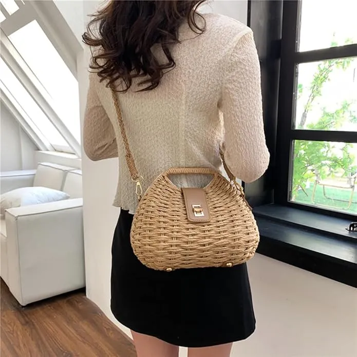 Noreen | Women's Elegant Woven Crossbody Sling Handbag
