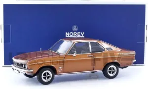 NOREV Opel Manta Car - 1970, 1/18 Scale, Bronze Metallic, Metal Material