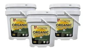Numanna USDA ORGANIC Family Pack 486 Servings Non-Perishable Meals 25  Years Shelf Life Freeze-Dried Survival Meals, Camping & Hiking Essentials Long Term Meal Portable Flood-Safe Container Pack of 3