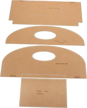 NUOBESTY Leather Bag Design Templates Craft Bag Pattern Stencils for Handbag Making