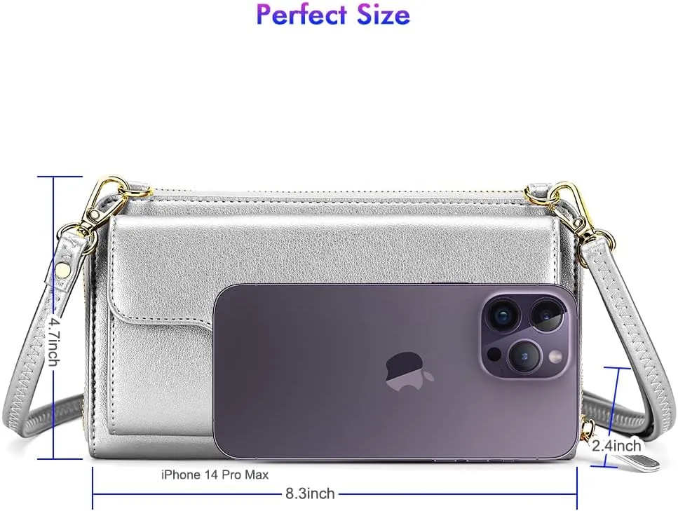 nuoku Crossbody Bags, Wristlet Wallets, Small Clutch Purses - Cell Phone & RFID Wallet for Women