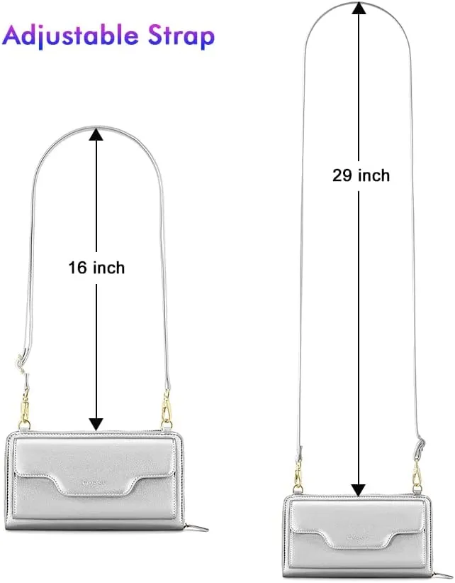nuoku Crossbody Bags, Wristlet Wallets, Small Clutch Purses - Cell Phone & RFID Wallet for Women
