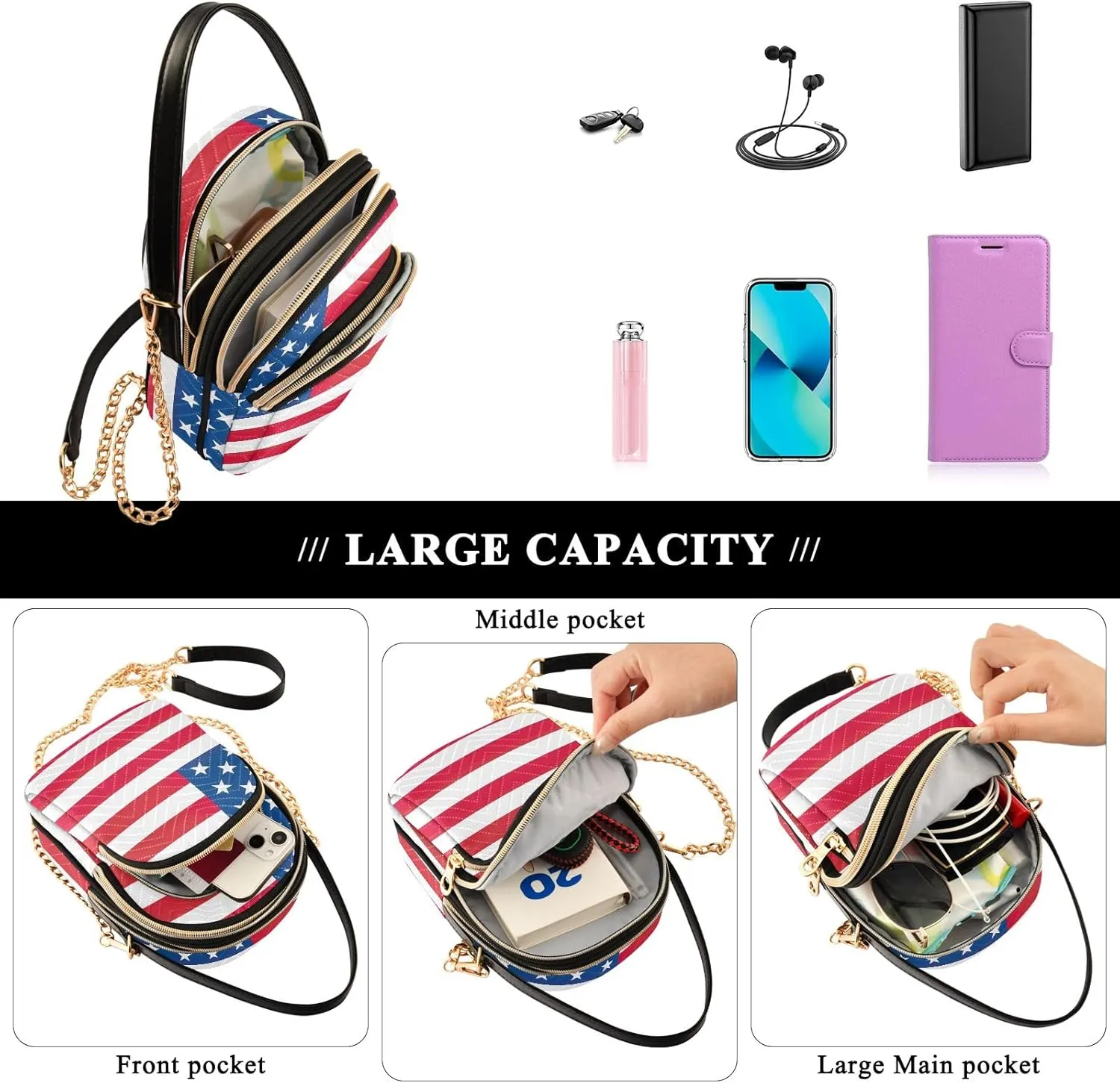 ODAWA Madagascar Flag Women Crossbody Bags Shoulder Bag for Women Crossbody Women Crossbody Bags Small