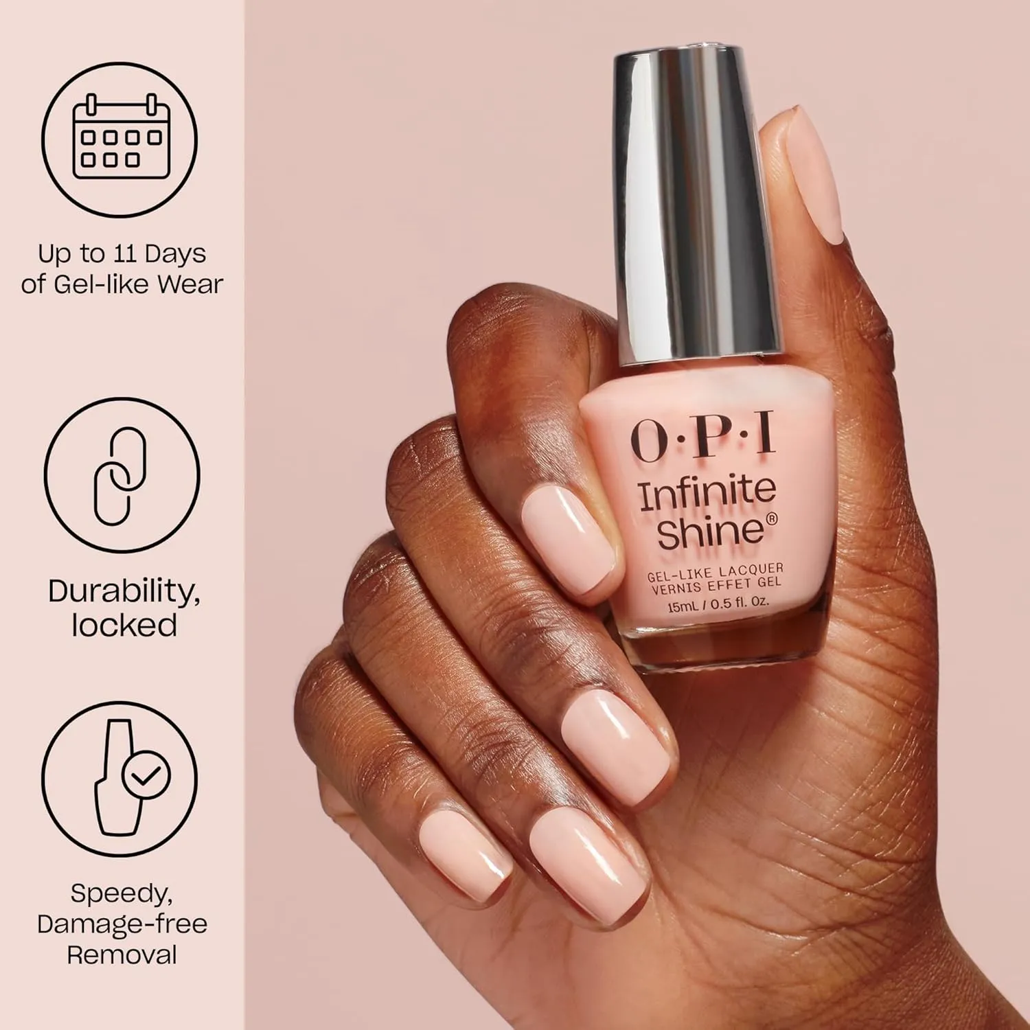 OPI Infinite Shine Long Wear Nail Polish | Opaque Metallic Gel Like Nail Polish | Metallic Mega Mix Collection