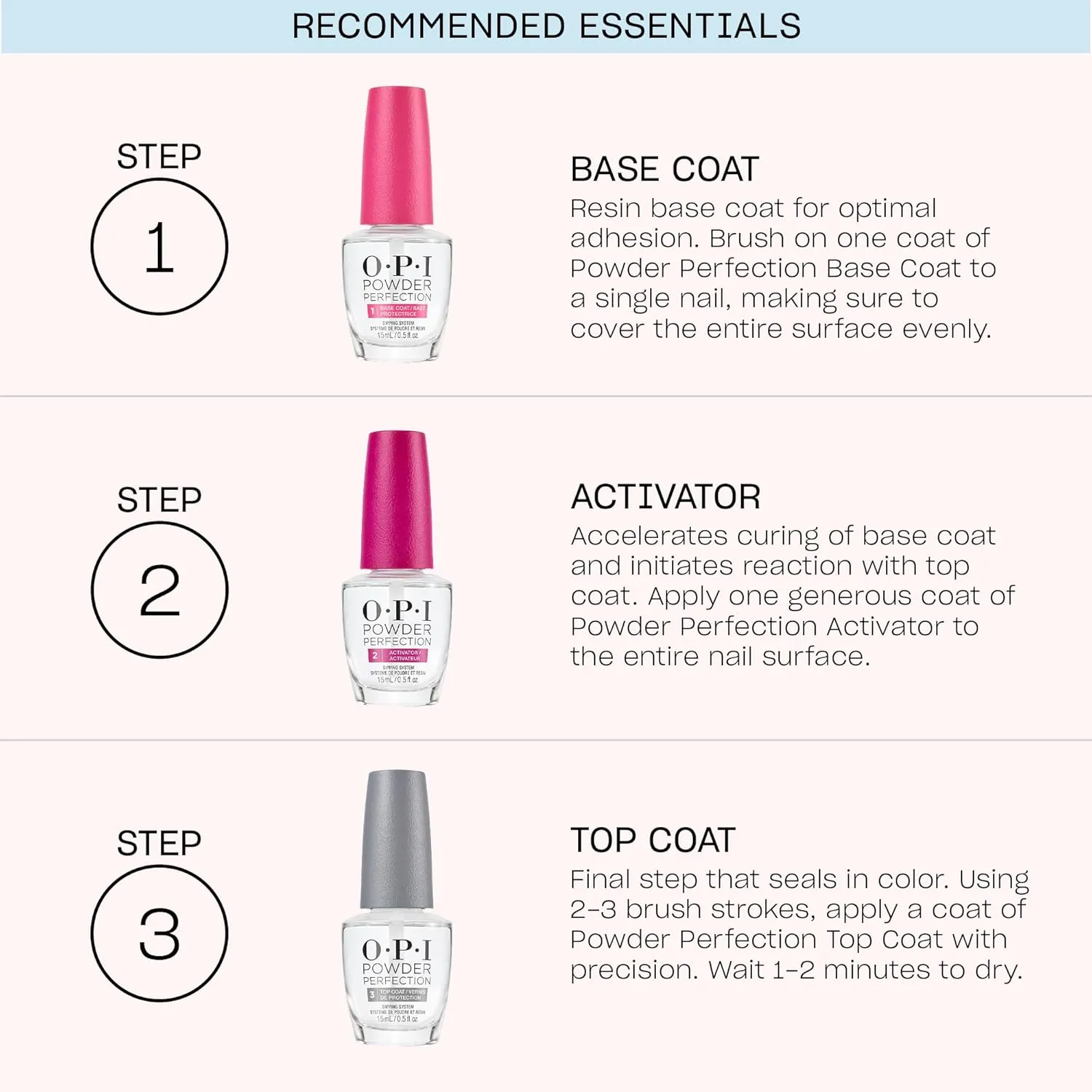 OPI Powder Perfection Dipping Powder | Opaque Metallic Finish Salon Nail Dipping Powder | Metallic Mega Mix Collection