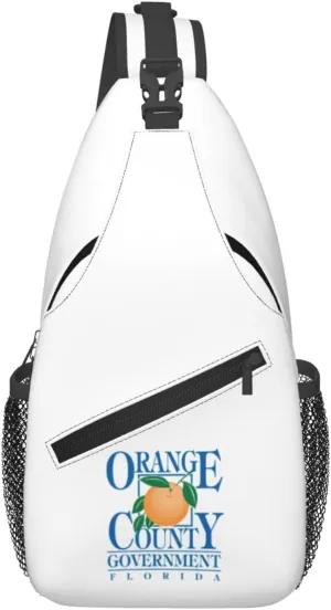 Orange County, Fl Logo Crossbody Bags For Women Men Chest Backpack Gym Shoulder Bag Travel Outdoor Sports Casual Crossbody Bags