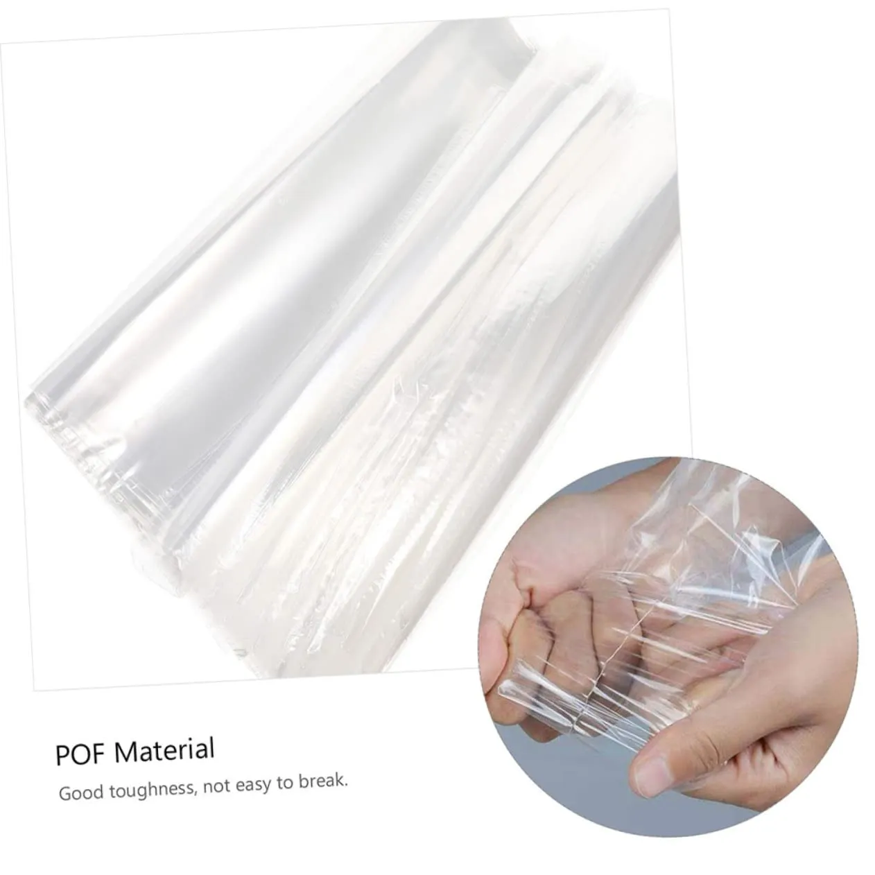 Packaging Heat Shrink Bags 200 Pcs Sealable Shrinkage Cellophane Bags Pof Film Easy to Use for Home DIY