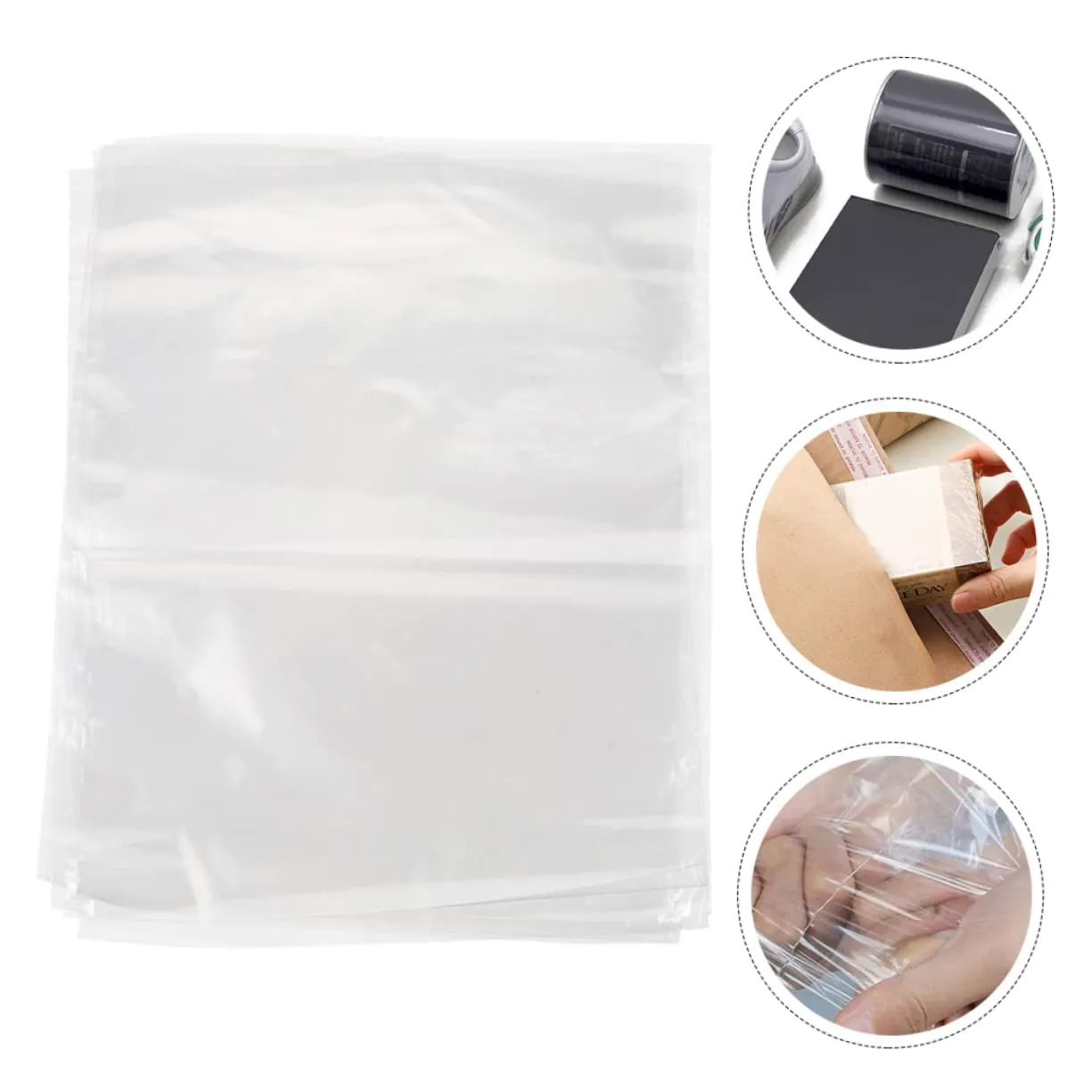 Packaging Heat Shrink Bags 200 Pcs Sealable Shrinkage Cellophane Bags Pof Film Easy to Use for Home DIY