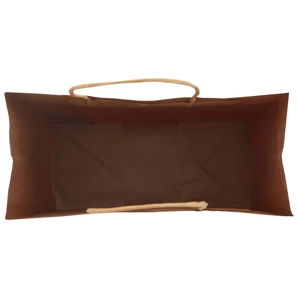 Paper Bags 250 pcs with Handles Red 26x12x35 cm