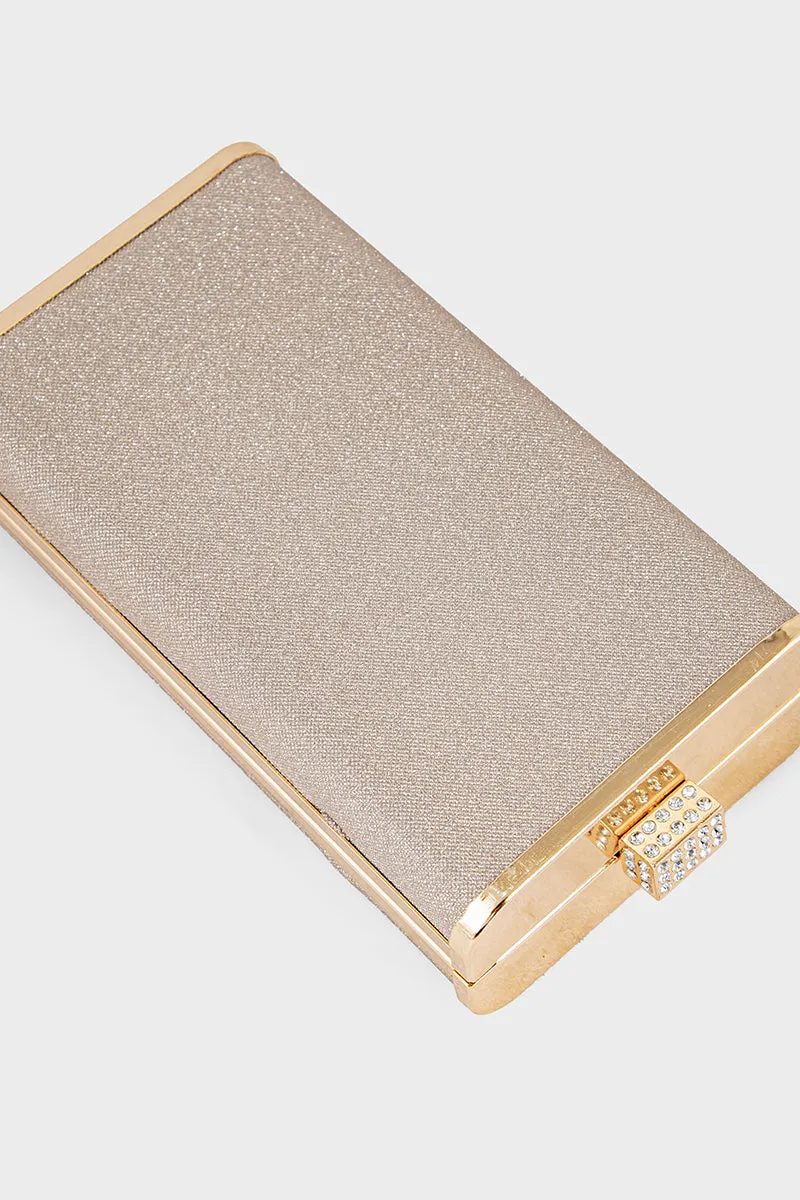 Party Wear Clutch BK4069-Golden