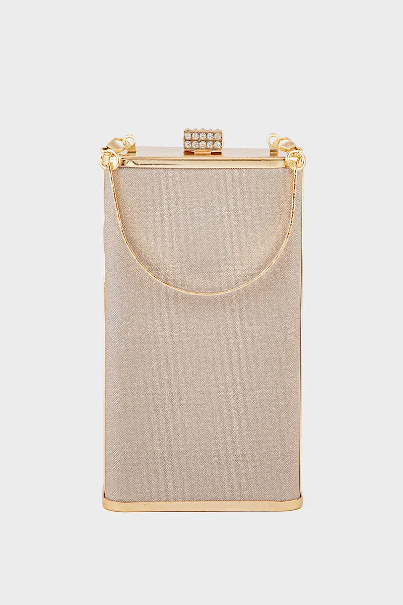 Party Wear Clutch BK4069-Golden