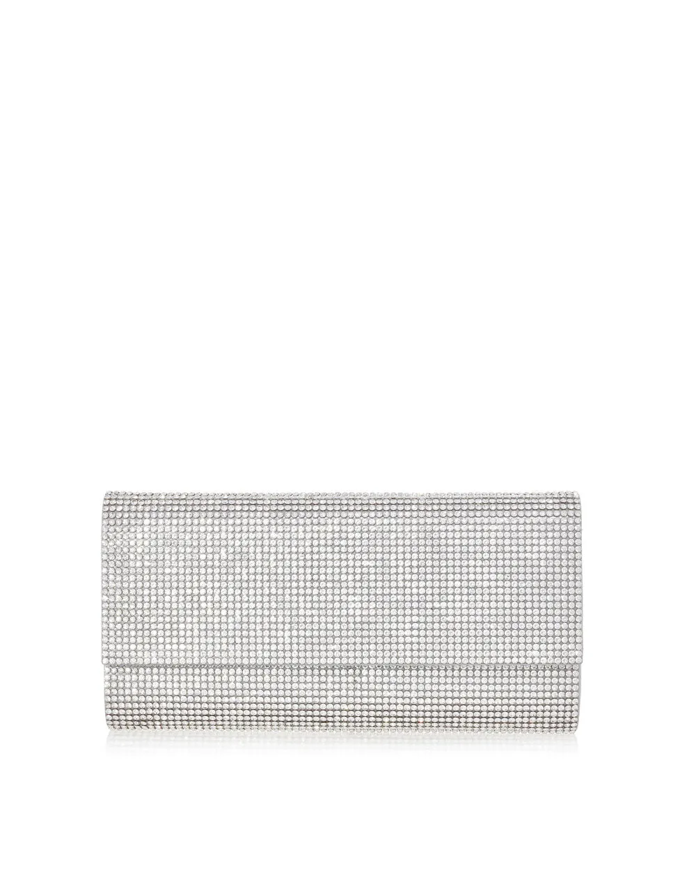 Perry Crystal Clutch in Silver
