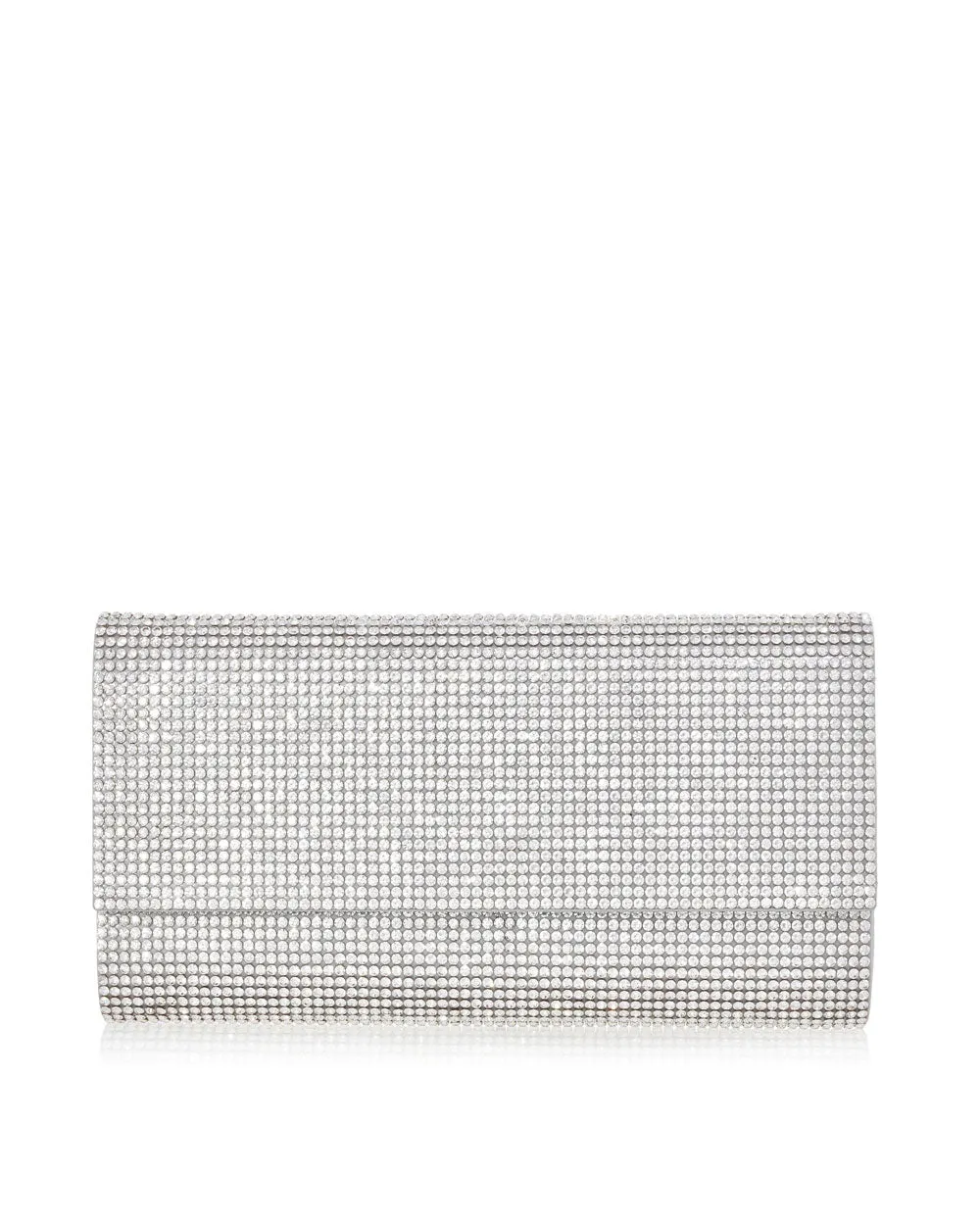 Perry Crystal Clutch in Silver