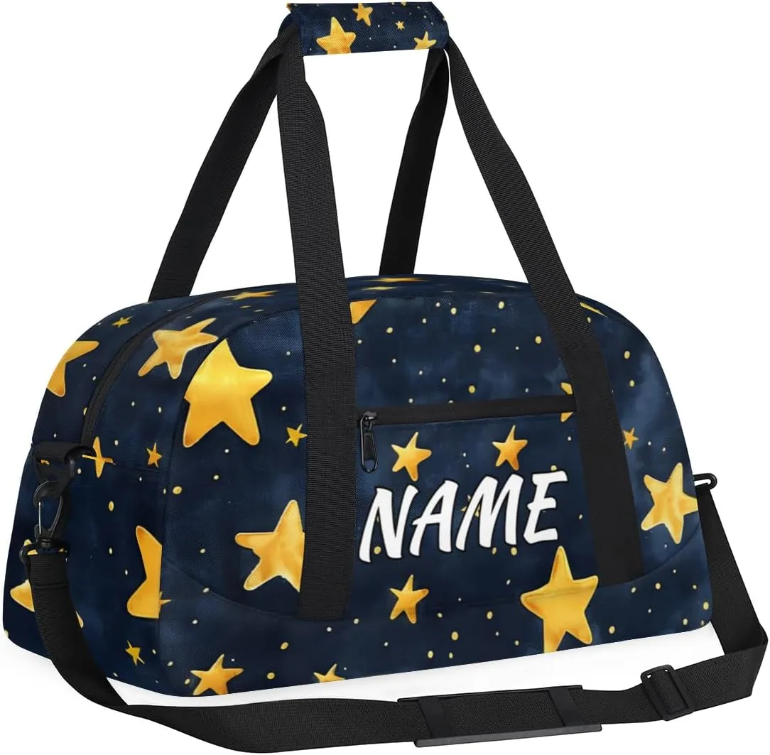 Personalized Custom Gym Bag for Women Men Carry on Shape Stars Travel Duffel Tote Fantasy Universe Overnight Workout Weekender Bag