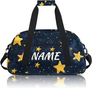 Personalized Custom Gym Bag for Women Men Carry on Shape Stars Travel Duffel Tote Fantasy Universe Overnight Workout Weekender Bag