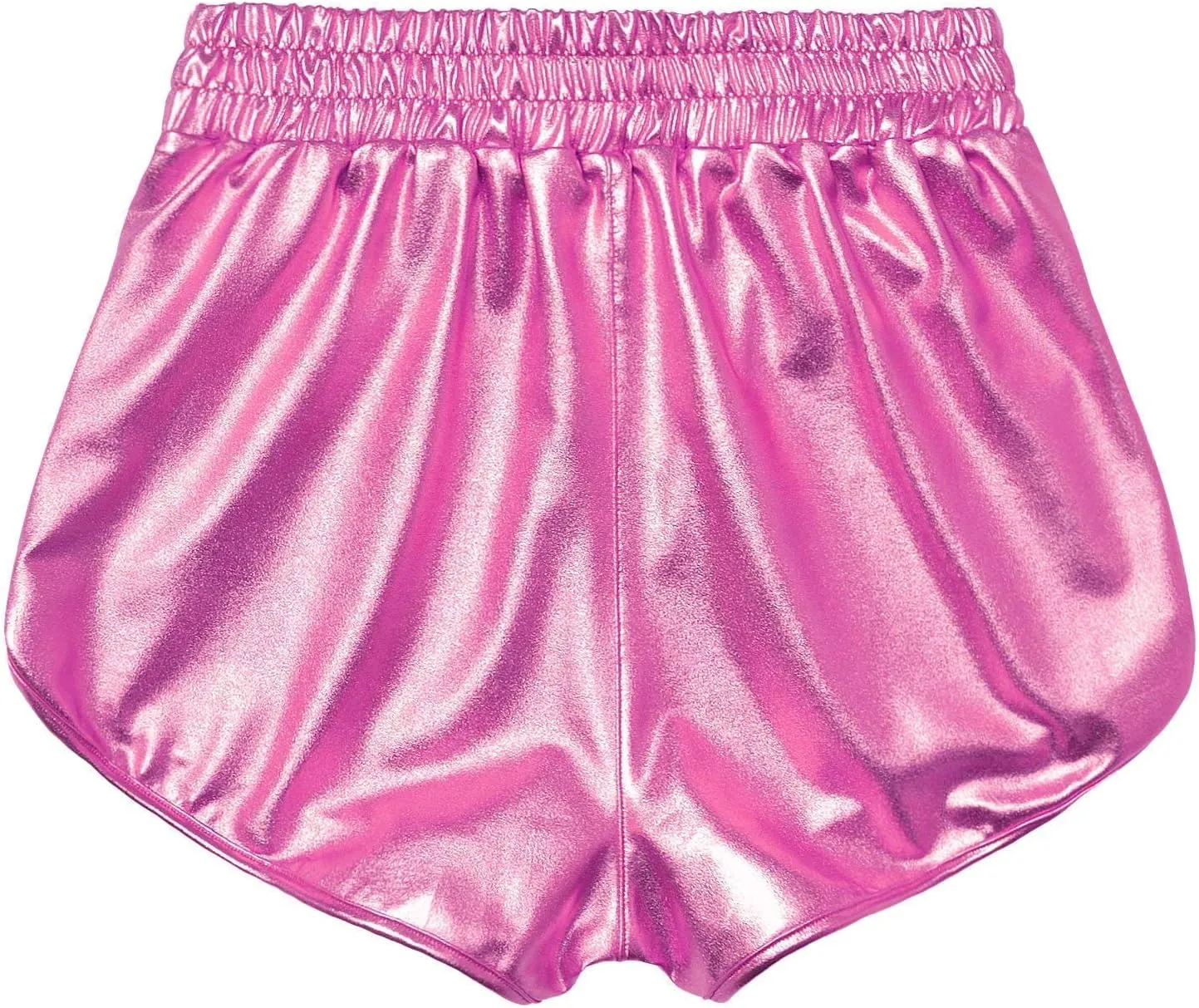 PESION Women's Metallic Shiny Shorts Sparkly Rave Hot Short Pants