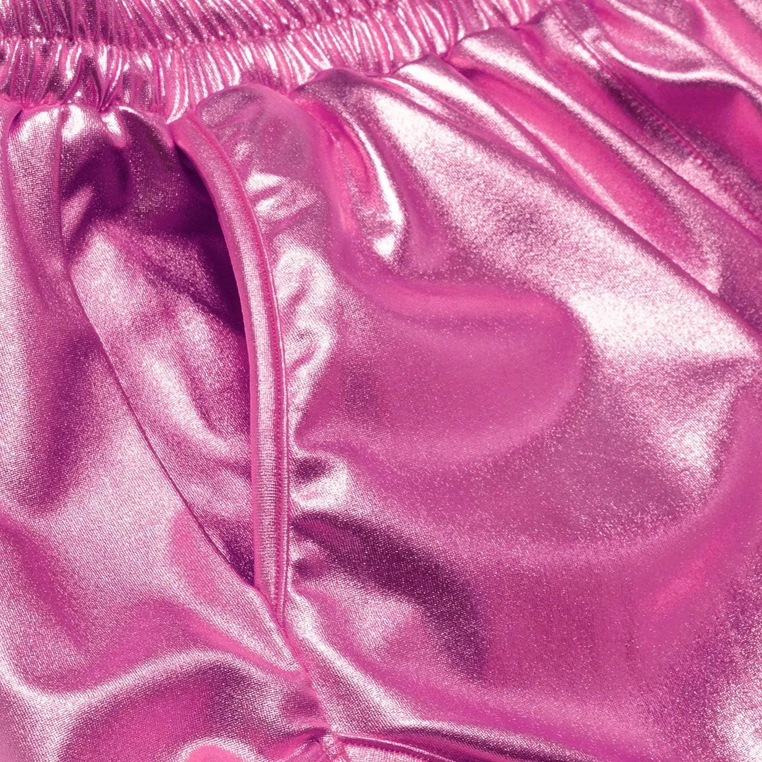 PESION Women's Metallic Shiny Shorts Sparkly Rave Hot Short Pants