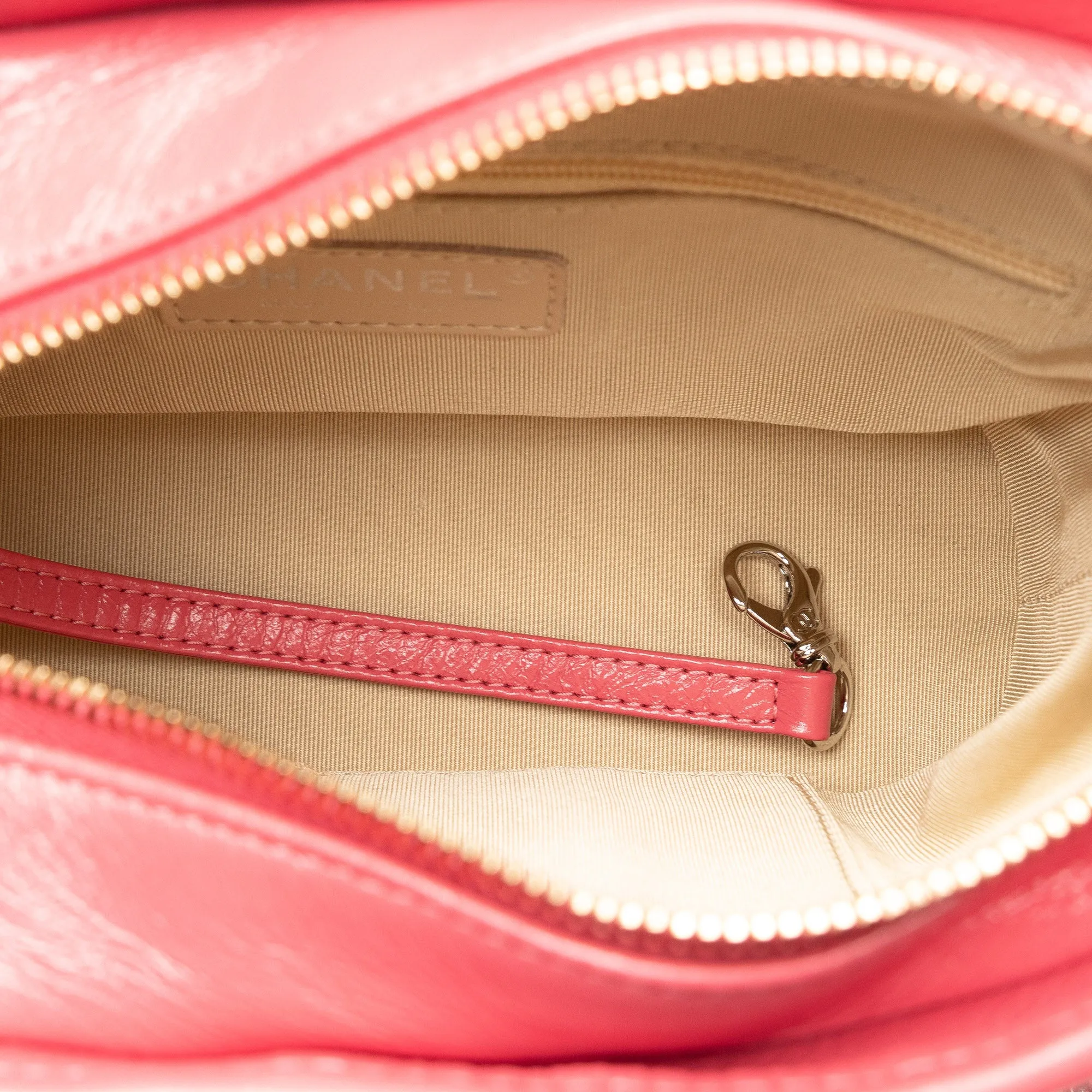Pink Chanel Small Rattan Gabrielle Crossbody