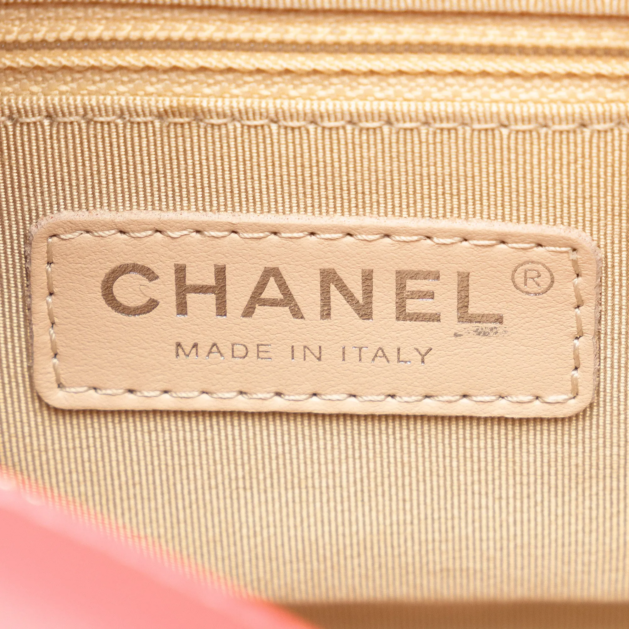 Pink Chanel Small Rattan Gabrielle Crossbody