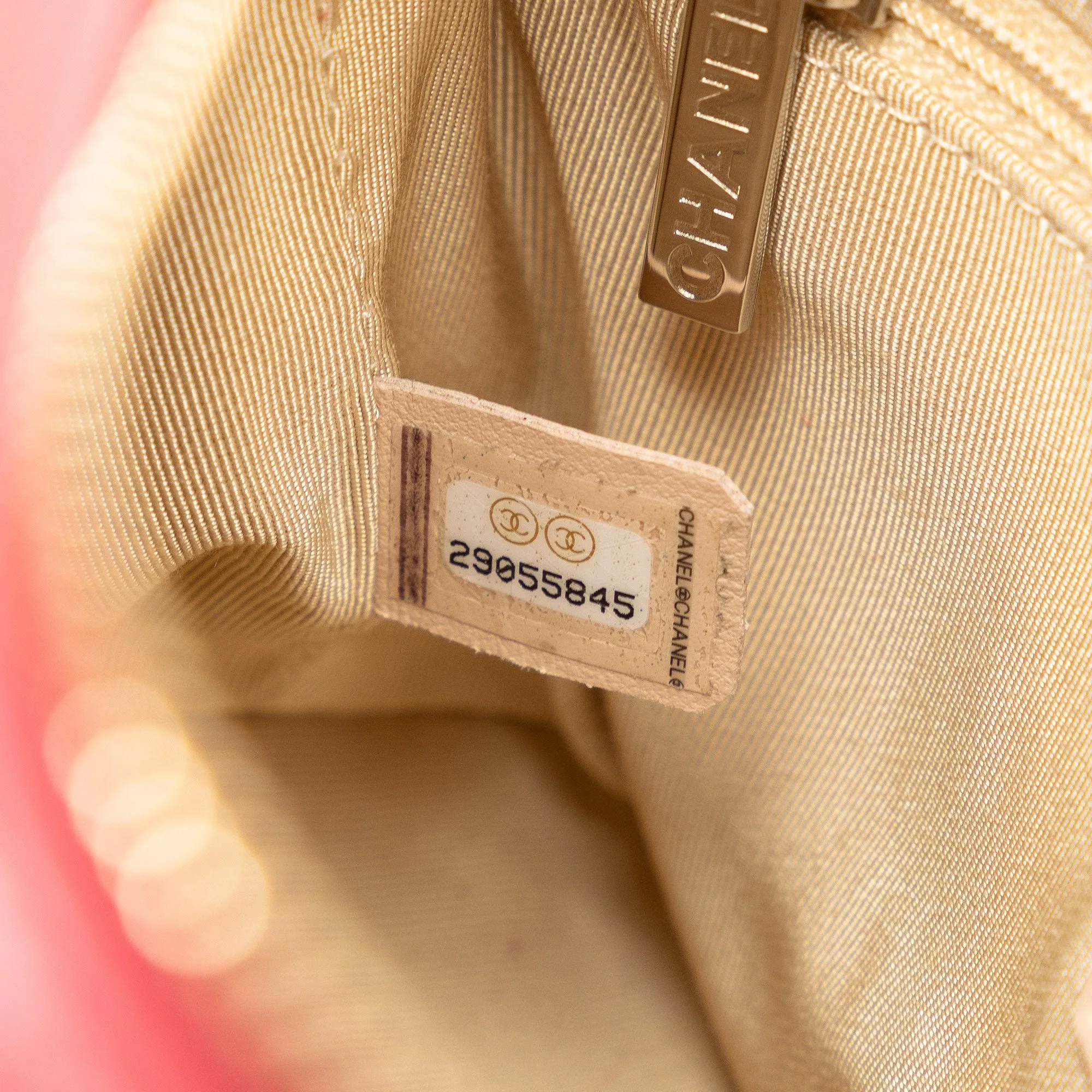 Pink Chanel Small Rattan Gabrielle Crossbody