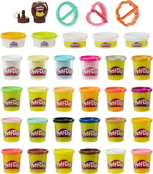 Play-Doh Kitchen Creations Cook 'n Colors Refill Variety Pack with Confetti, Elastix, Drizzle, Metallics, and Color Burst, Non-Toxic (Amazon Exclusive)