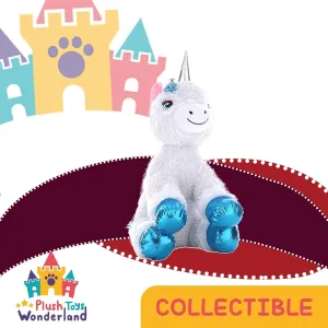 Plush Toys Wanderland Hope The 16 inch Winter Unicorn Stuffed Animal Soft Fantasy Toy Kawaii Cute Unicorn Plushie for Kids Toddlers Girls Boys Birthday Cuddly Magical Creature Doll