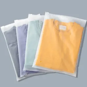 Poly T Shirt Packaging Bags, 200PCS 12x14 inch Frosted Zipper Plastic Bags for Clothes, Pants, Shirt, Sweaters, Resealable for Clothing Selling, 3 Mil