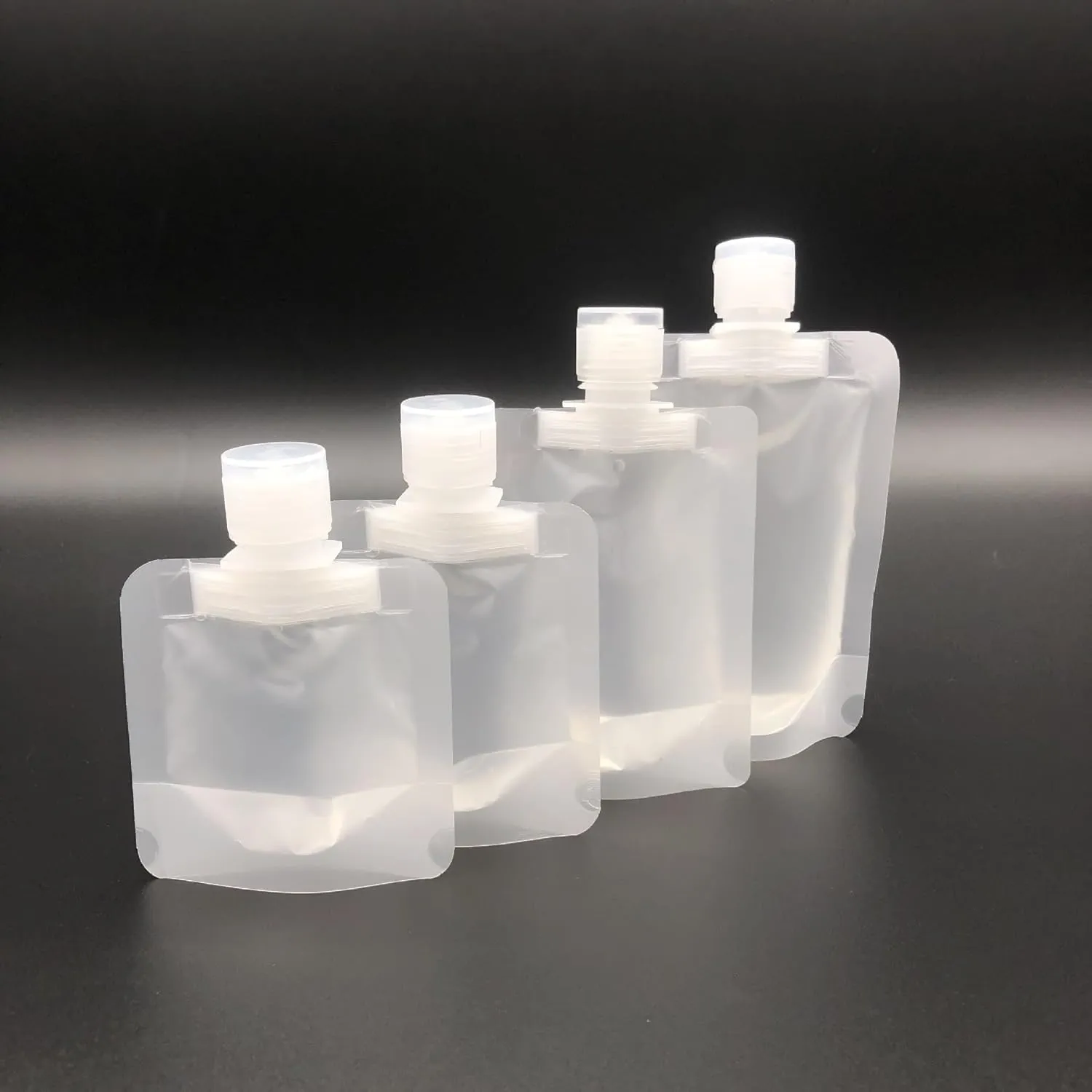 Portable Travel Fluid Makeup Packing Bag, Travel Pouches for Toiletries, Portable Fluid Packing Bags Refillable Cosmetic Container Stand Up Pouch for Shampoo Conditioner Lotion (10PCS, 30ML)
