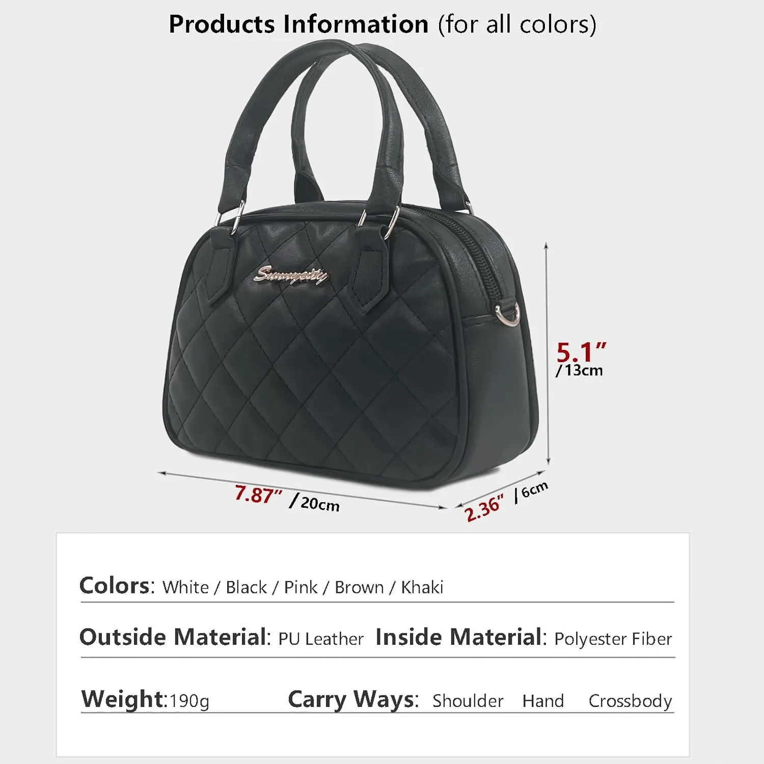 PORT&LOTUS Small Handbags for Women Fashion Top-handle Women's Bags Crossbody Purses for Women