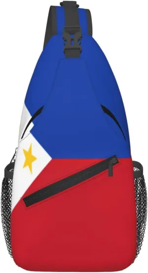 Portuguese flag Men's And Women's Small Crossbody Bags Chest Bags Daily Bags Are Suitable For Outdoor Hiking Trips