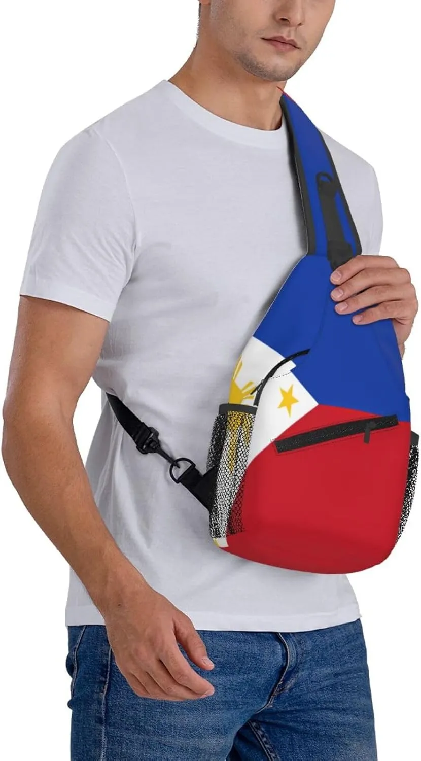 Portuguese flag Men's And Women's Small Crossbody Bags Chest Bags Daily Bags Are Suitable For Outdoor Hiking Trips