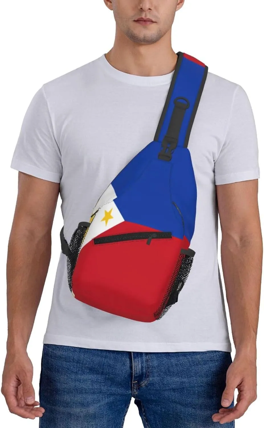 Portuguese flag Men's And Women's Small Crossbody Bags Chest Bags Daily Bags Are Suitable For Outdoor Hiking Trips