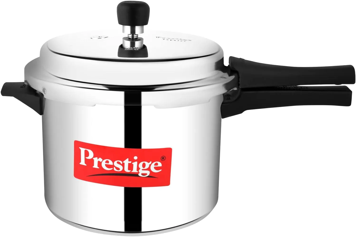 Prestige Popular Aluminum Pressure Cooker, 5 L, Silver