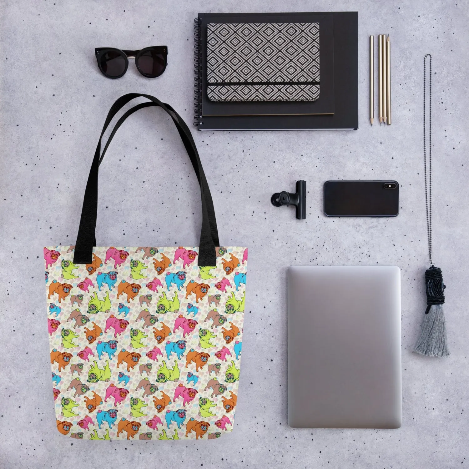 Pugalicious Tote Bag