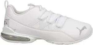PUMA Riaze Prowl Mandala Wide Women's Training Shoes in White/Metallic Silver, Size 6