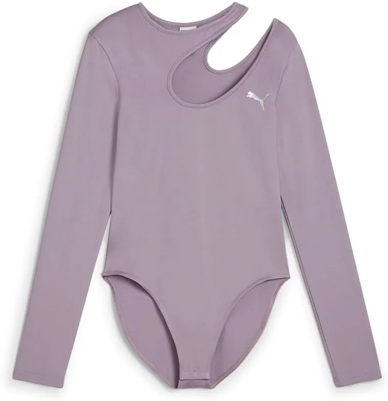 PUMA Womens Dare To Gym2k Long Sleeve Bodysuit Casual - Purple - Size L