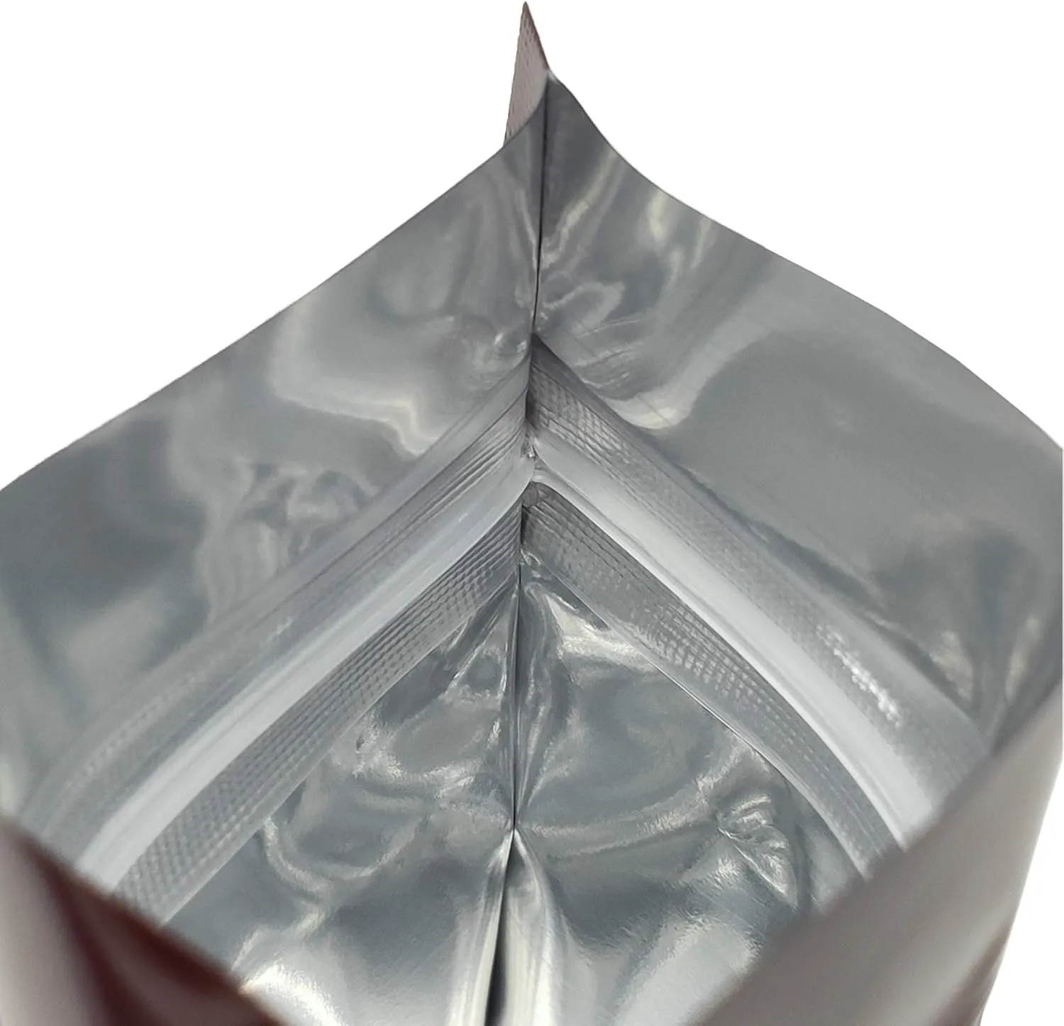 QQ Studio 100pcs Double-Sided Glossy Metallic Mylar Flat Packaging QuickQlick™ Bags (3.3" x 5.1", Glossy Brown)