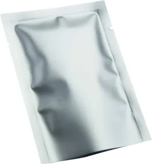 QQ Studio 200 PCS Metallic Mylar Foil Open Top Sealable Bags (7x10cm (2.7x3.9"), Silver)