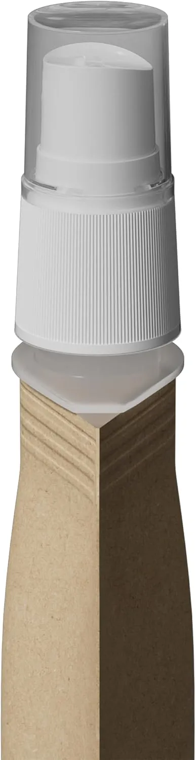 QQ Studio 50 Piece Reudsable Fine Mist Spray Bottle Pouch for Liquid Hair Spray Perfume Travel Size Stand Up Bags (Brown Kraft, 3.38 oz)